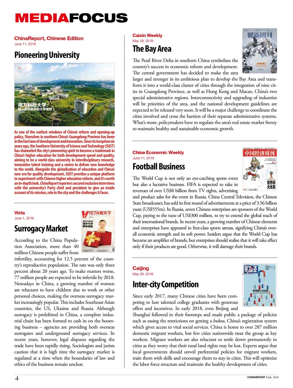 China Report Preview Pages