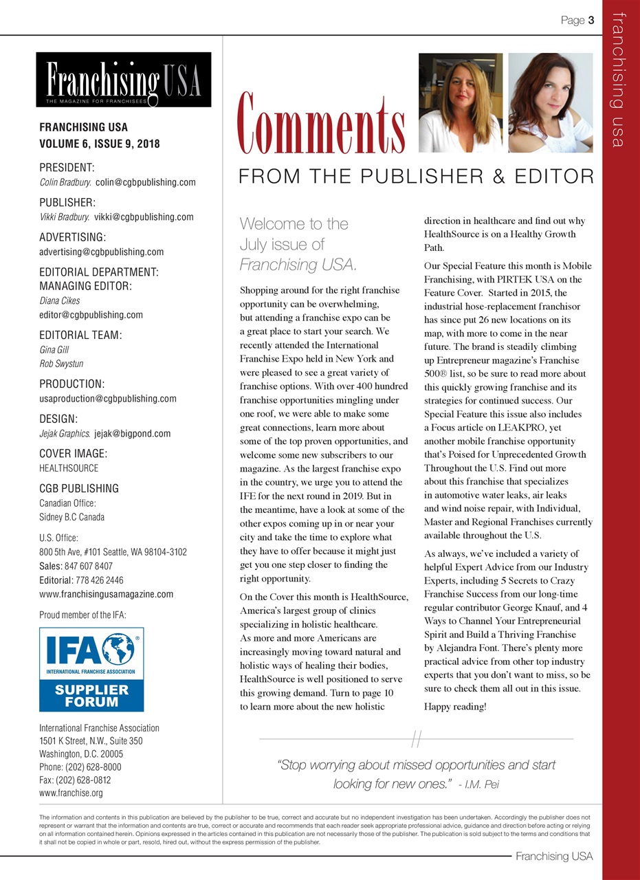 Franchising USA Preview Pages