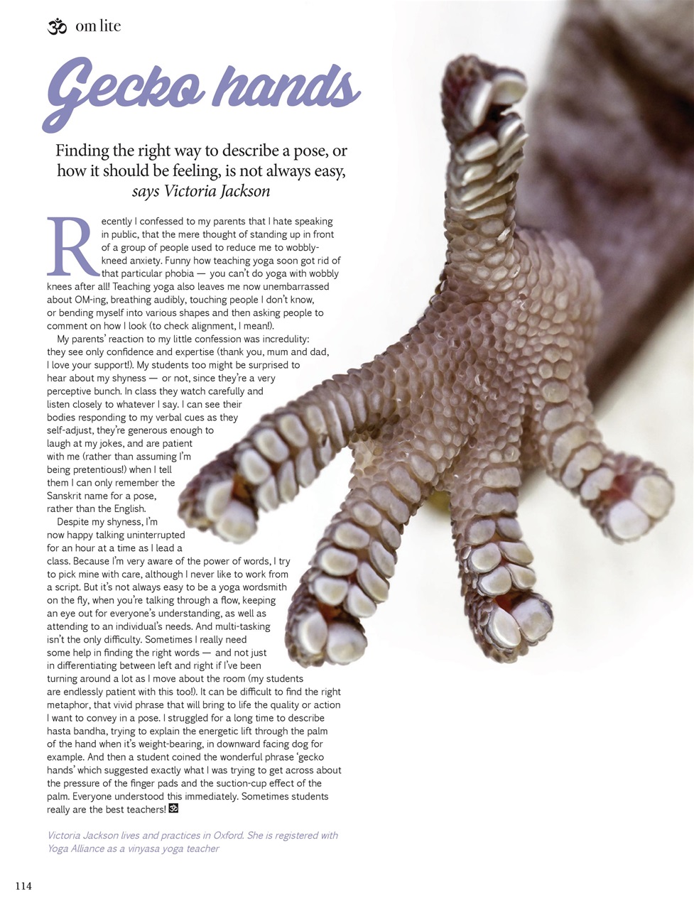 OM Yoga Magazine Preview Pages