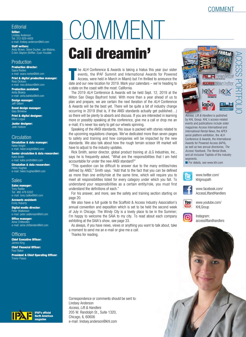 Access, Lift & Handlers Preview Pages