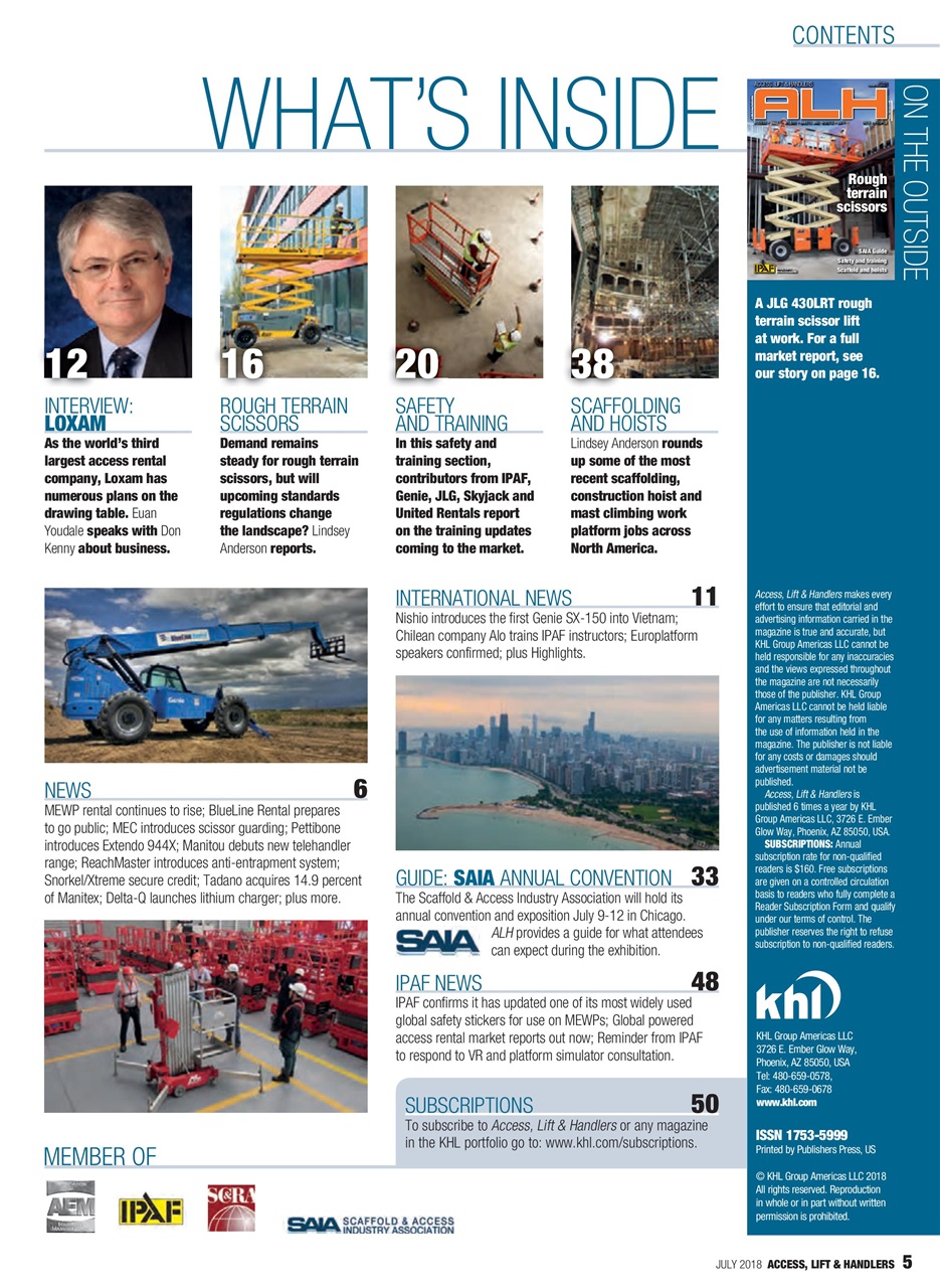 Access, Lift & Handlers Preview Pages