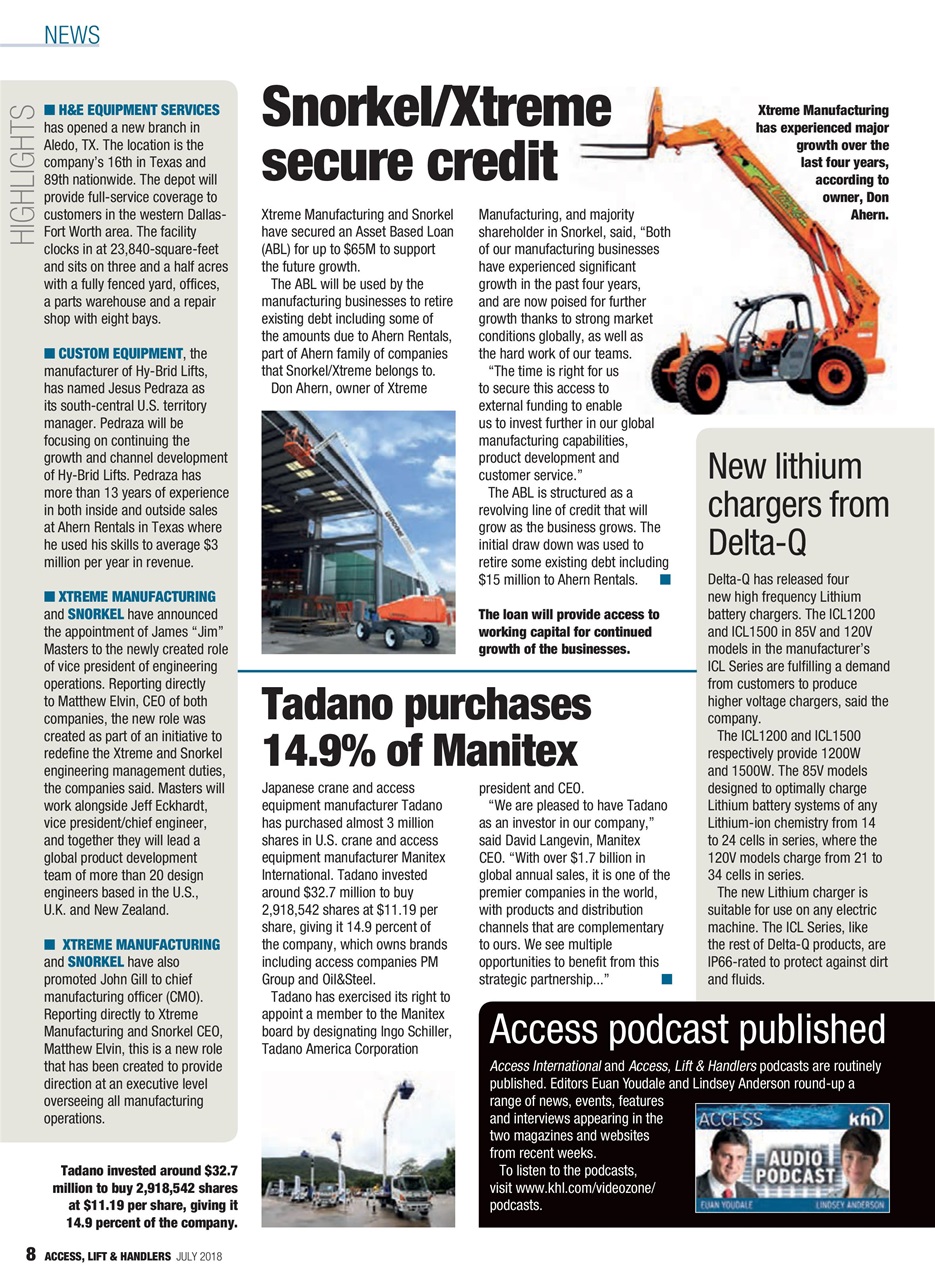 Access, Lift & Handlers Preview Pages