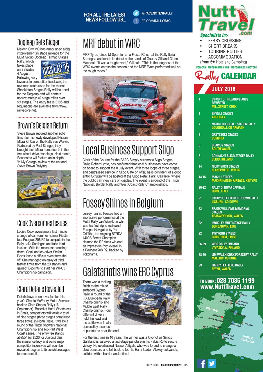 Pacenotes Rally magazine Preview Pages