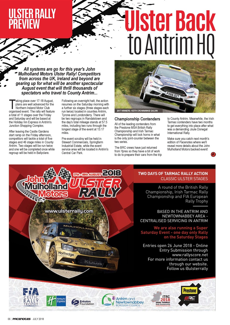 Pacenotes Rally magazine Preview Pages