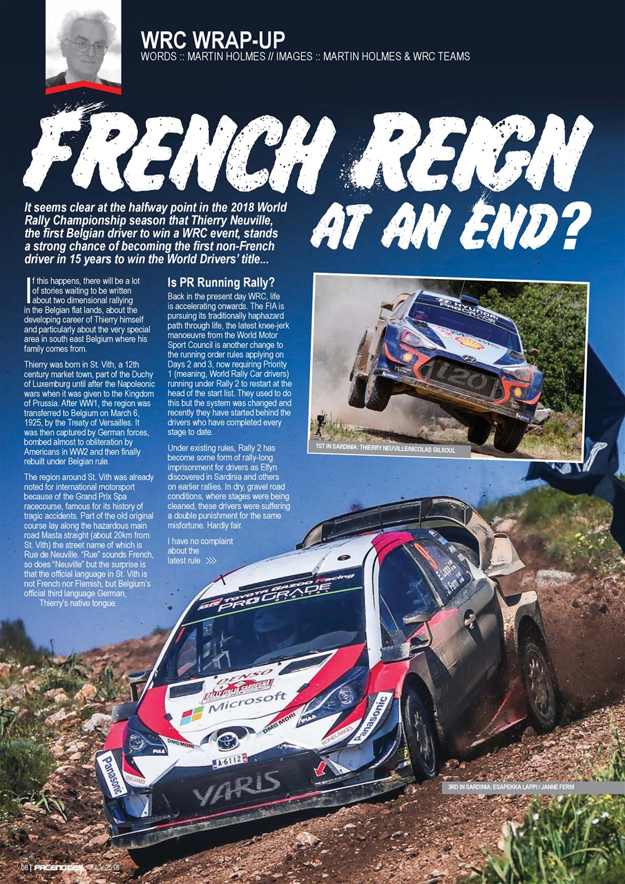 Pacenotes Rally magazine Preview Pages