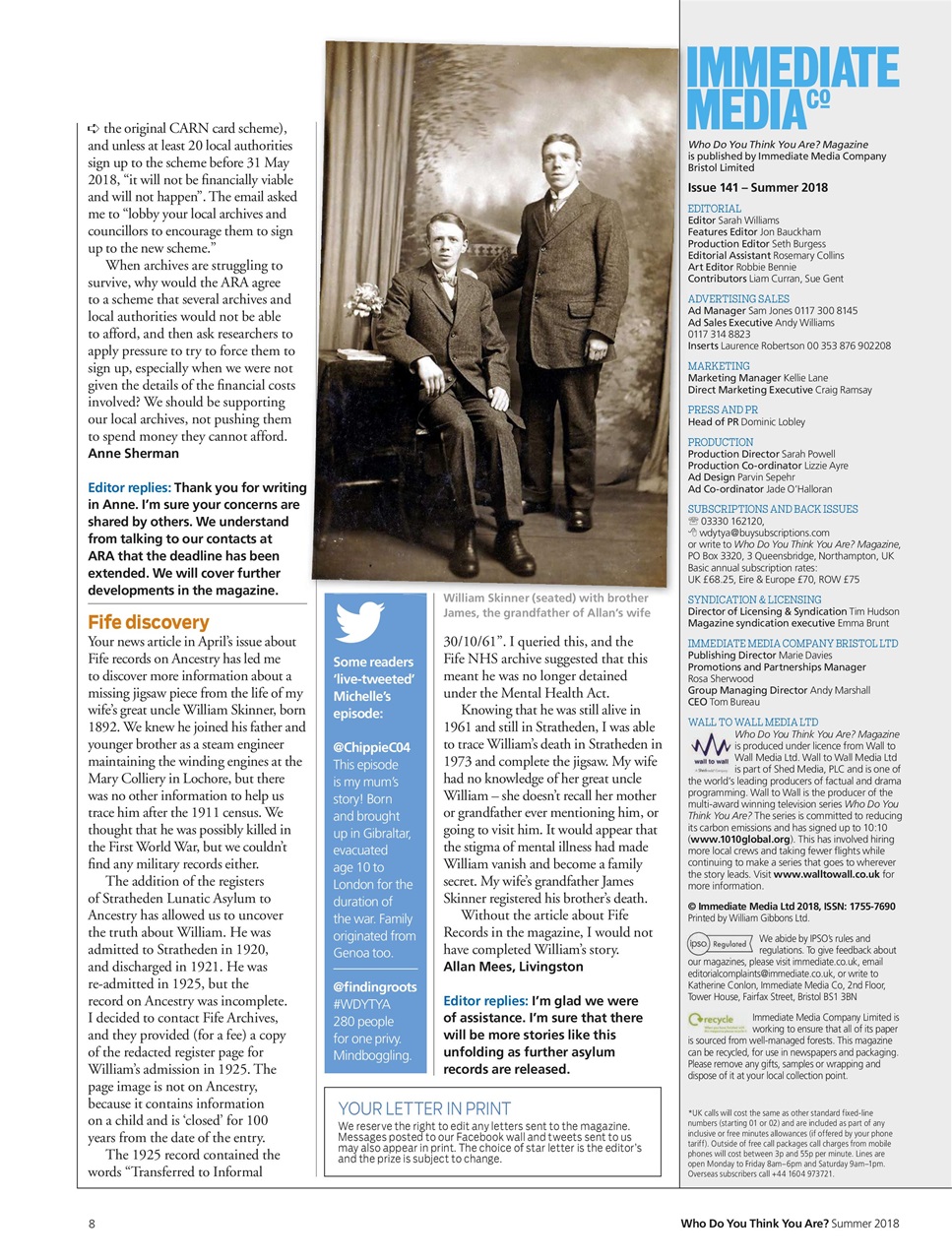 Who Do You Think You Are? Preview Pages