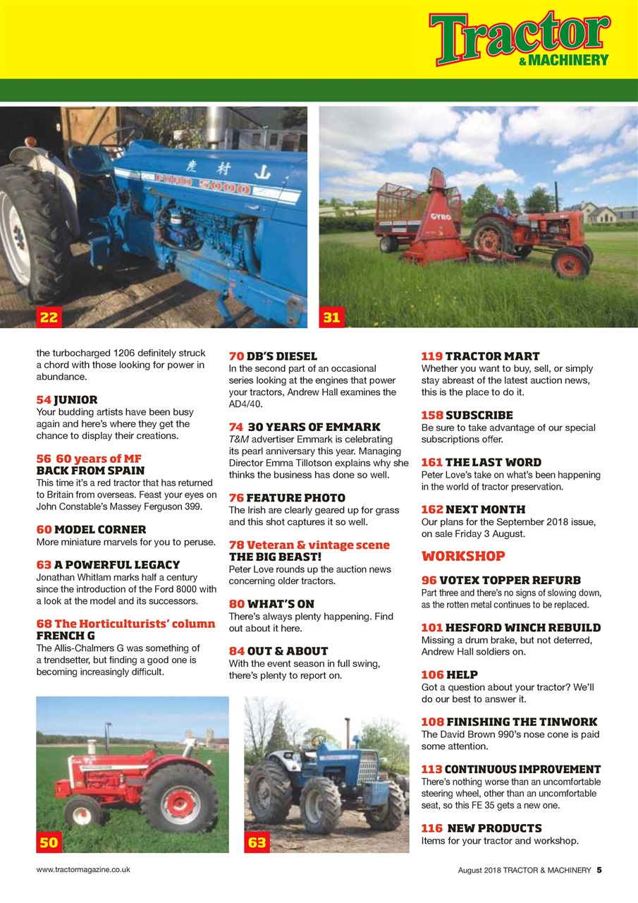 Tractor & Machinery Preview Pages