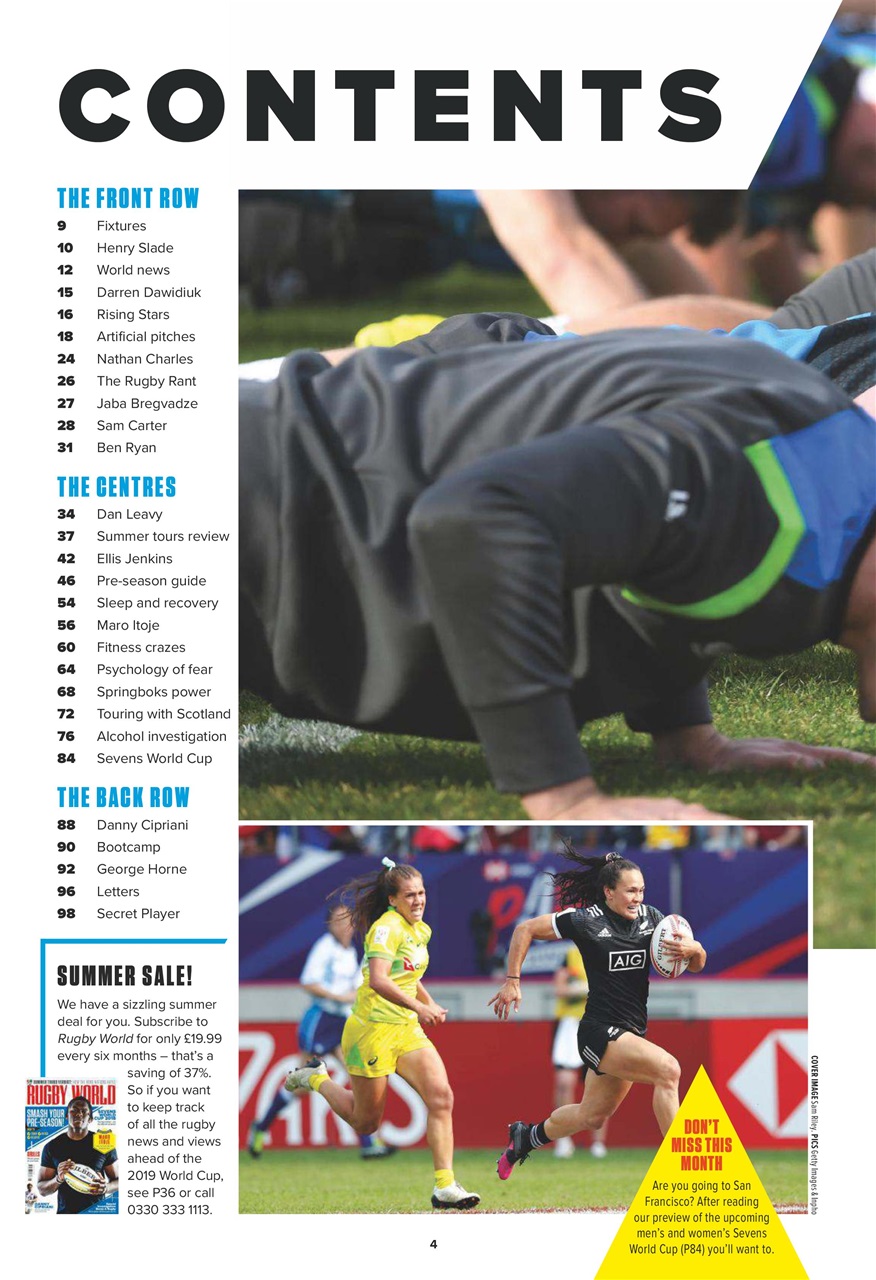 Rugby World Preview Pages