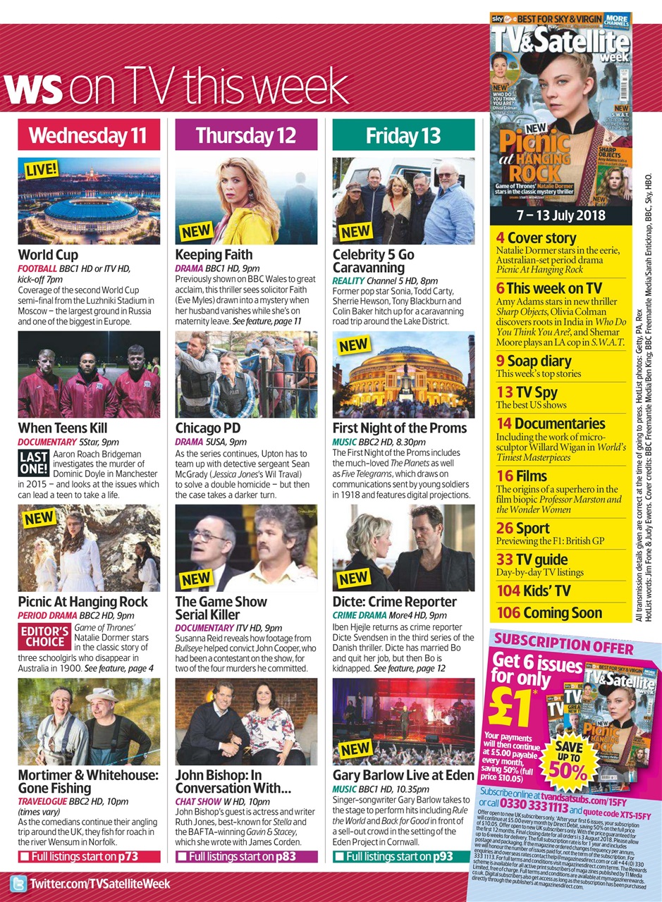 TV & Satellite Week Preview Pages
