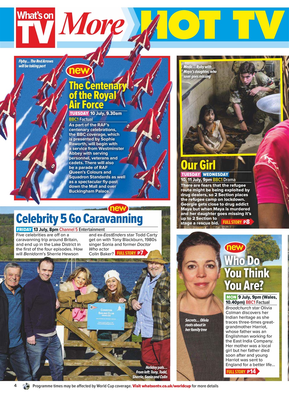 What's on TV Preview Pages