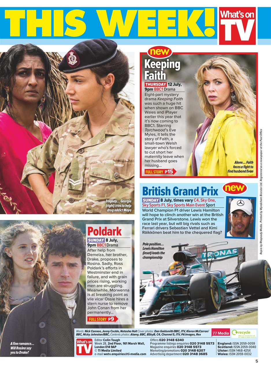 What's on TV Preview Pages