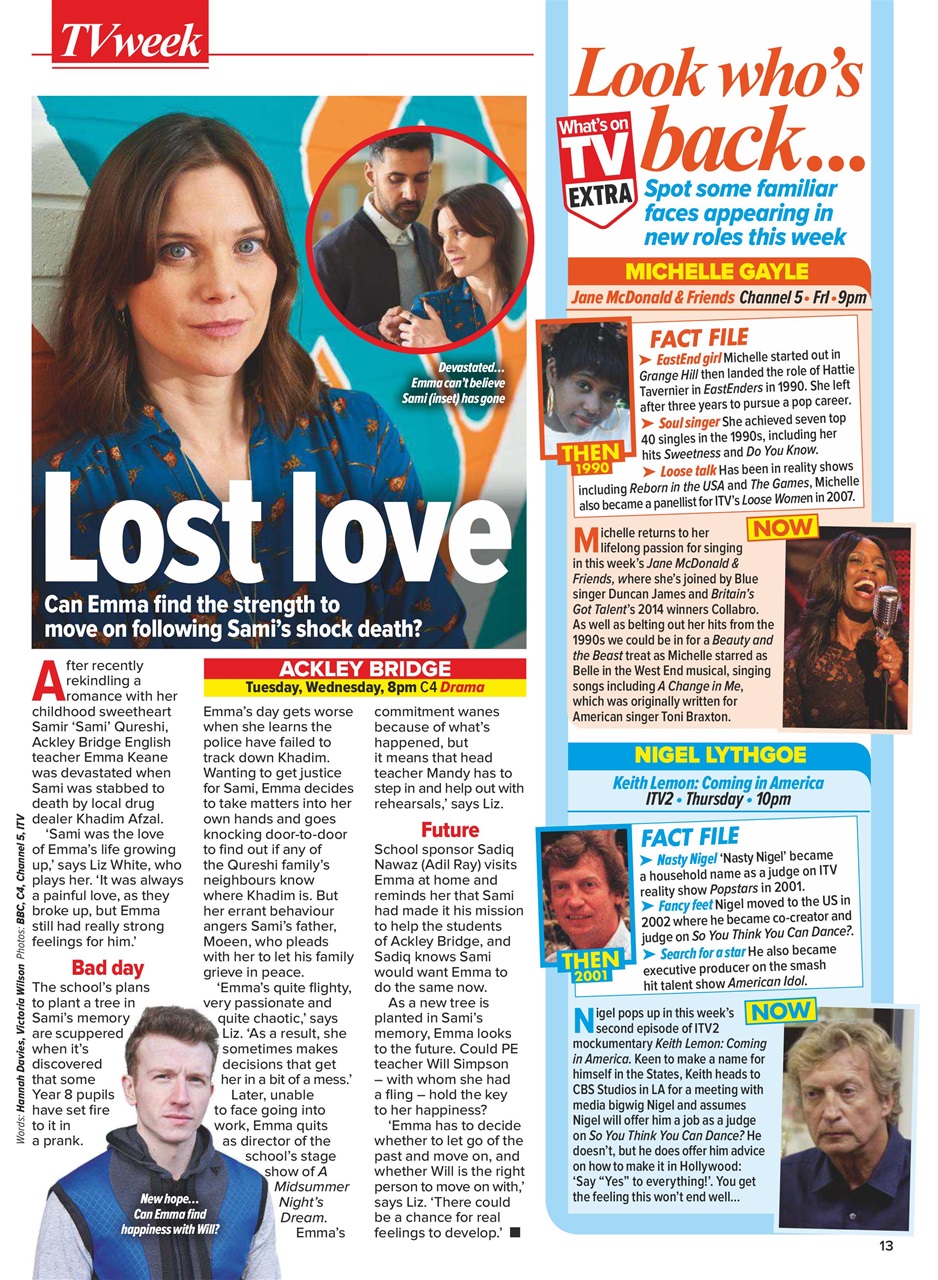 What's on TV Preview Pages