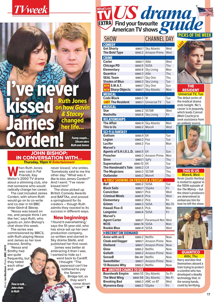 What's on TV Preview Pages