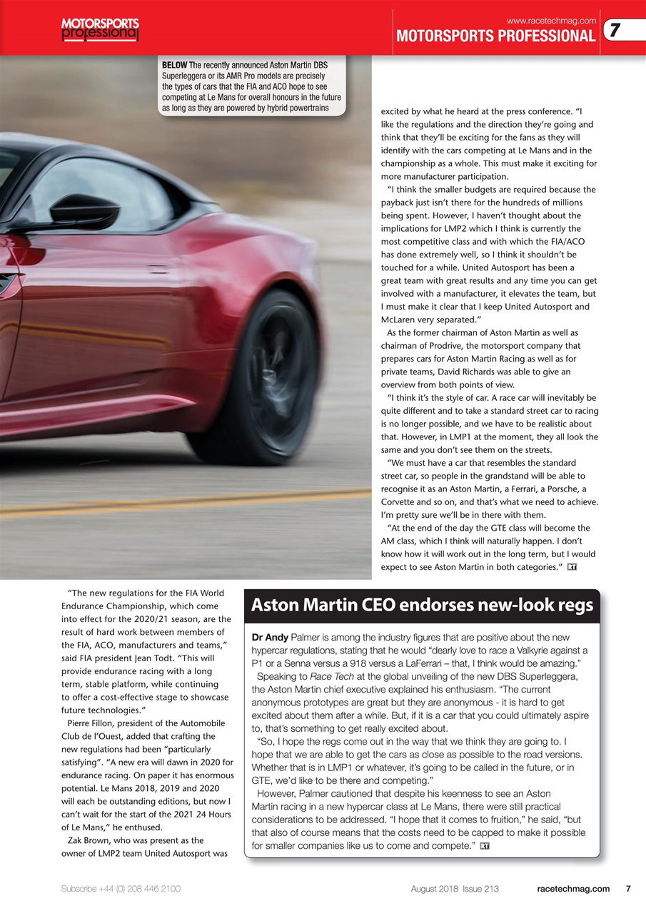 Race Tech Preview Pages