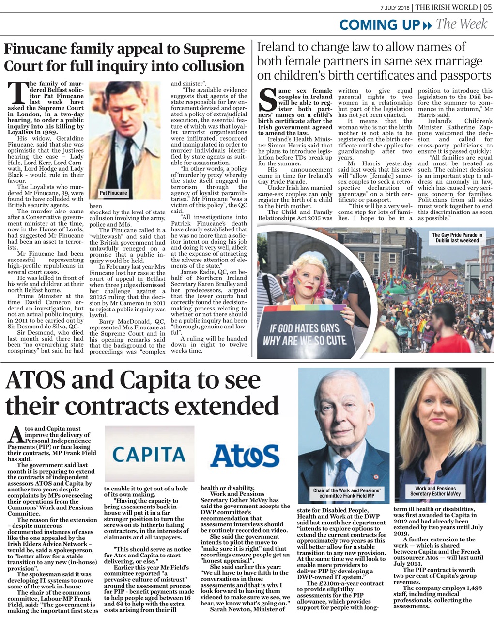 Irish World Preview Pages