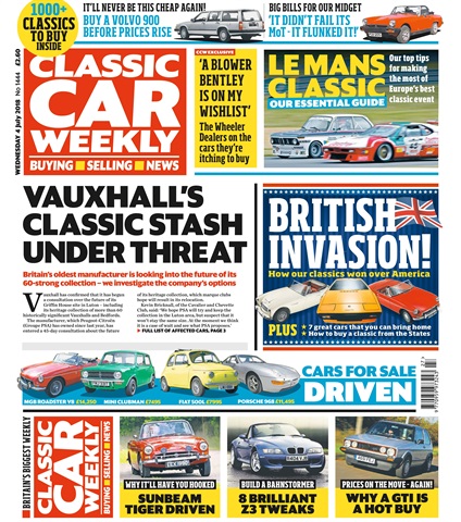 Classic Car Weekly issue 4th July 2018