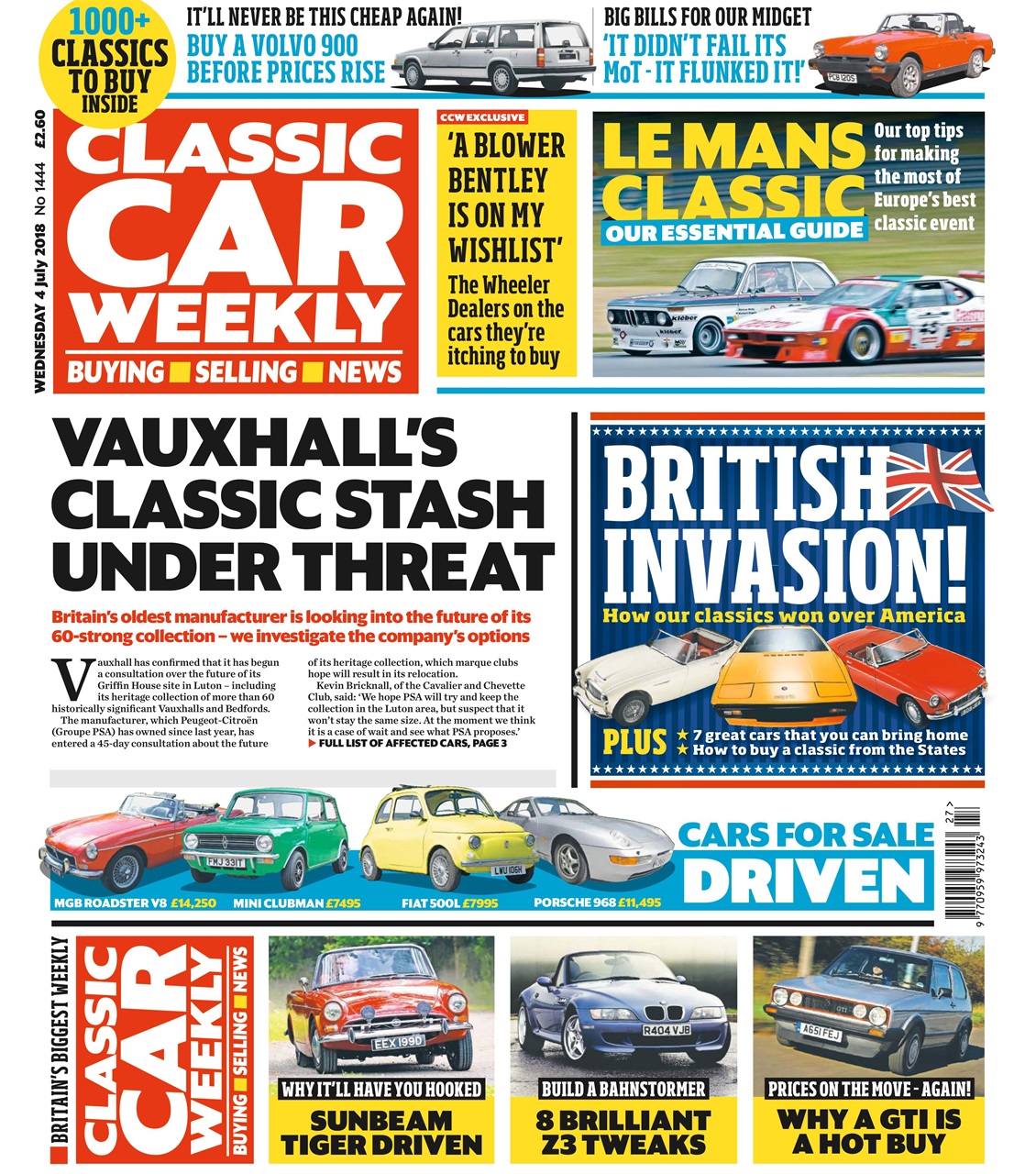 Classic Car Weekly Preview Pages