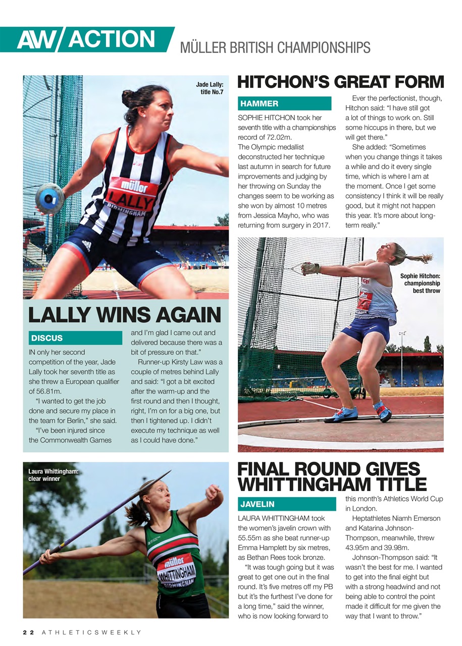 AW – Athletics Weekly Magazine Preview Pages