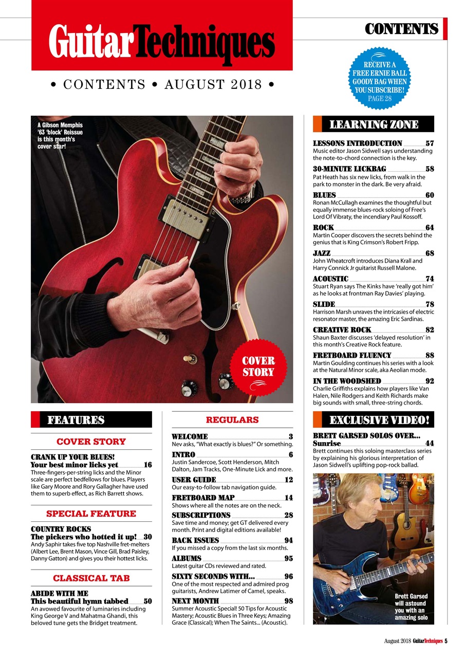 Guitar Techniques Preview Pages