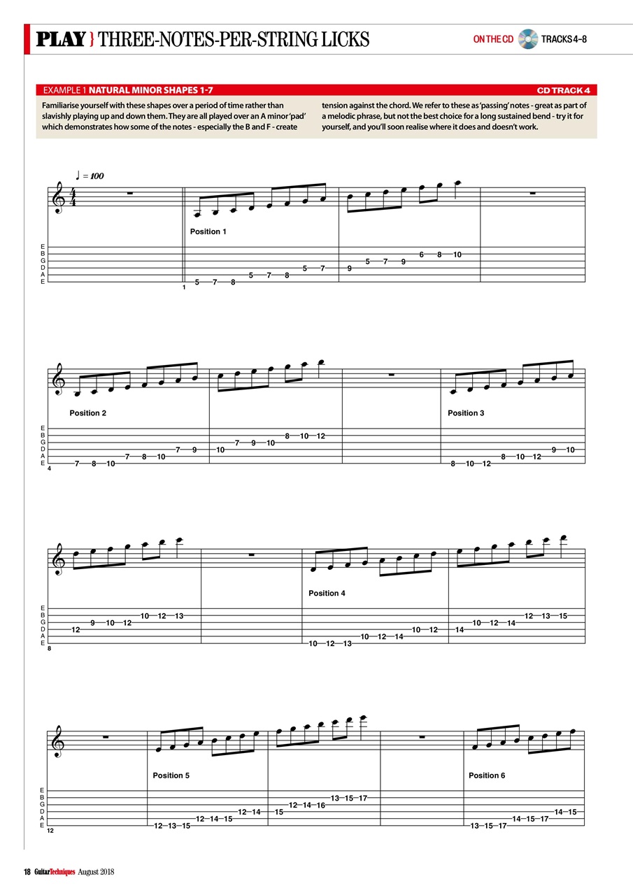 Guitar Techniques Preview Pages