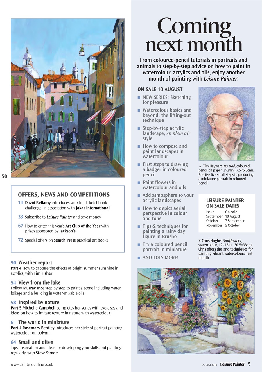 Leisure Painter & The Artist Preview Pages