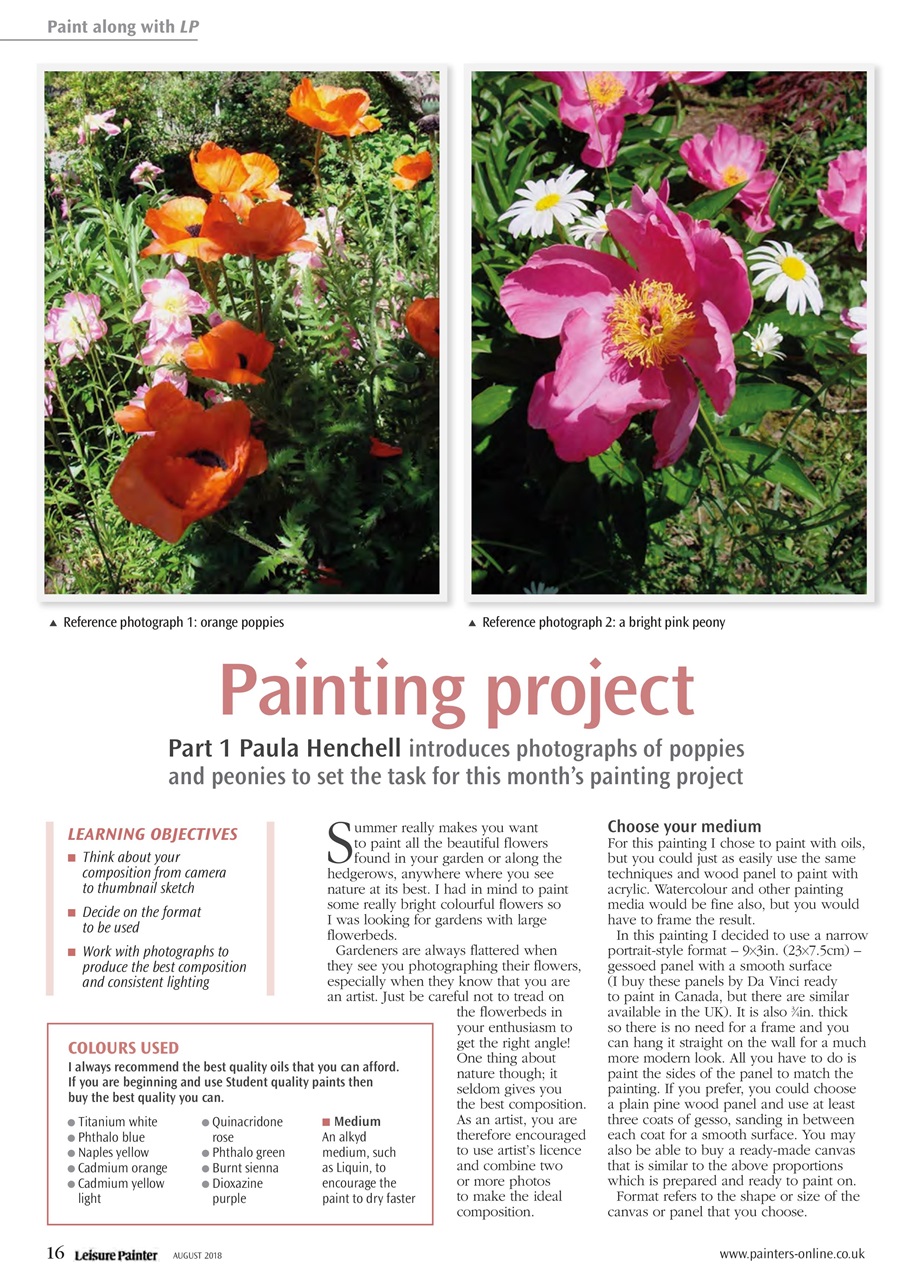 Leisure Painter & The Artist Preview Pages