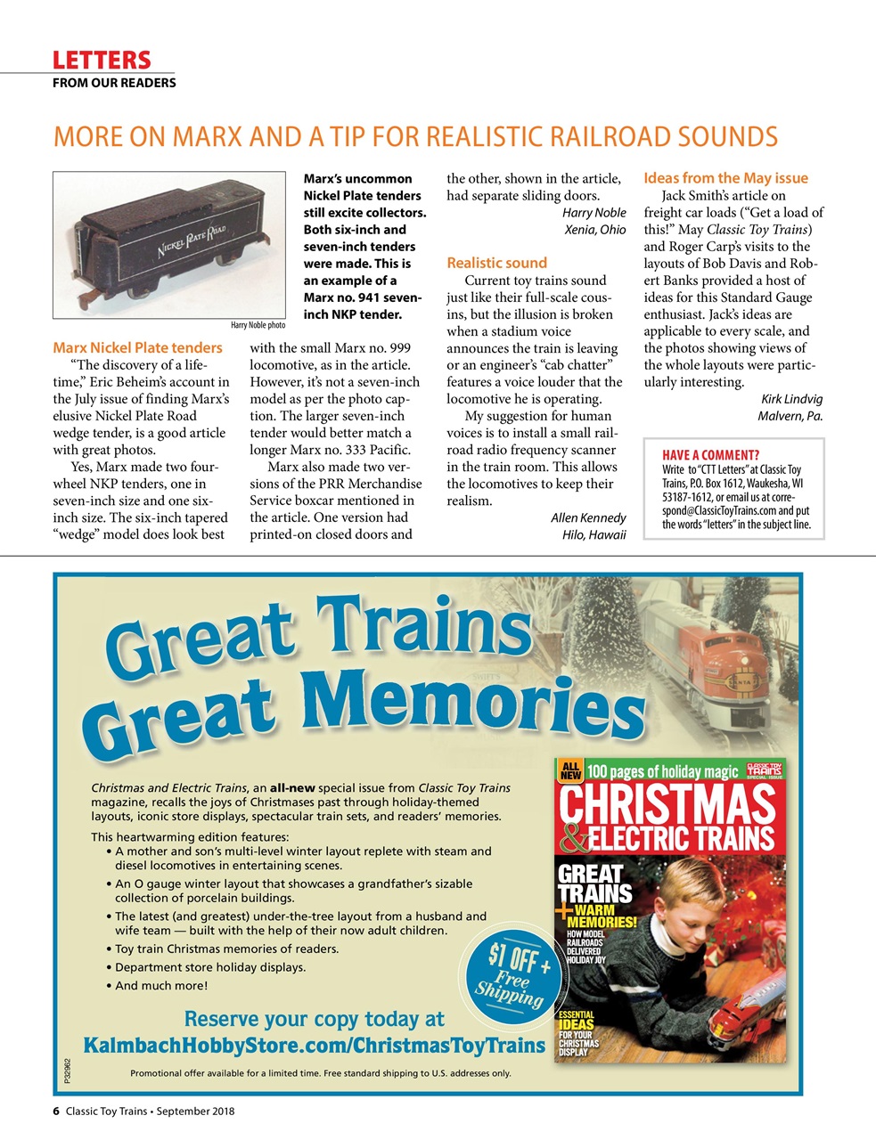Classic Toy Trains Preview Pages