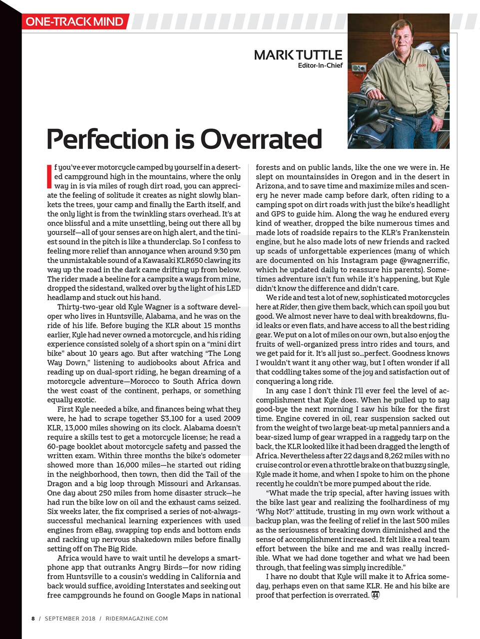 Rider Magazine Preview Pages