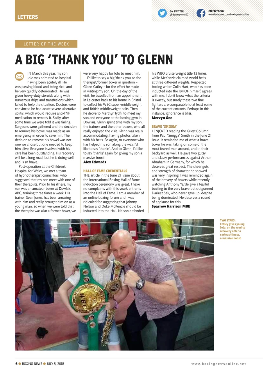 Boxing News Preview Pages
