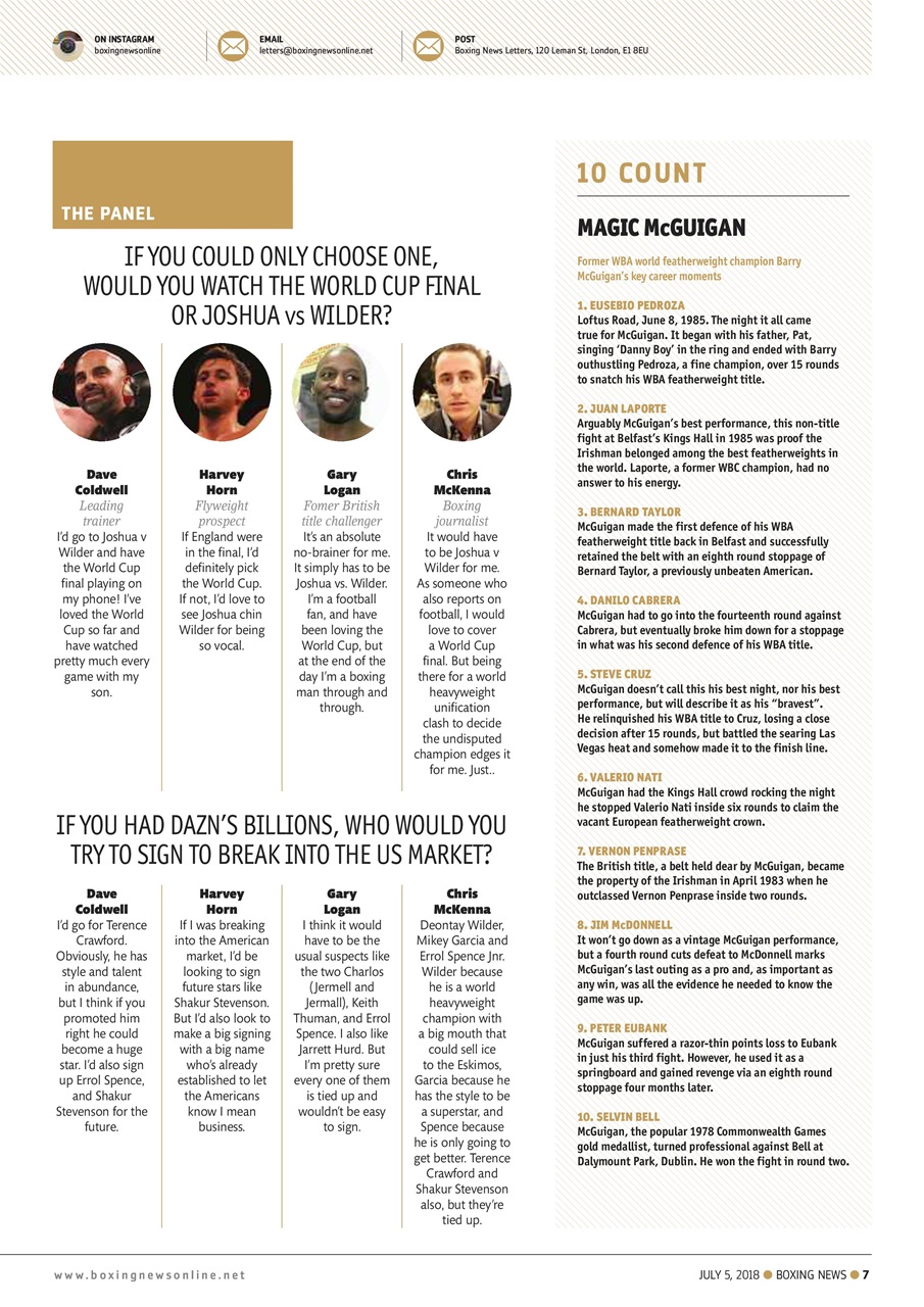 Boxing News Preview Pages