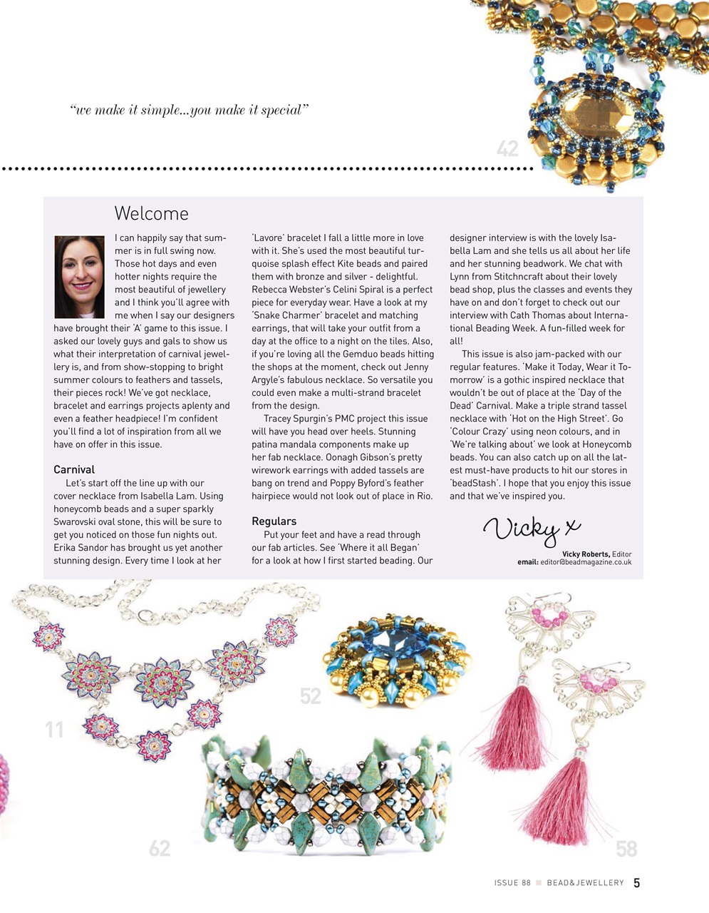 Bead & Jewellery Magazine Preview Pages
