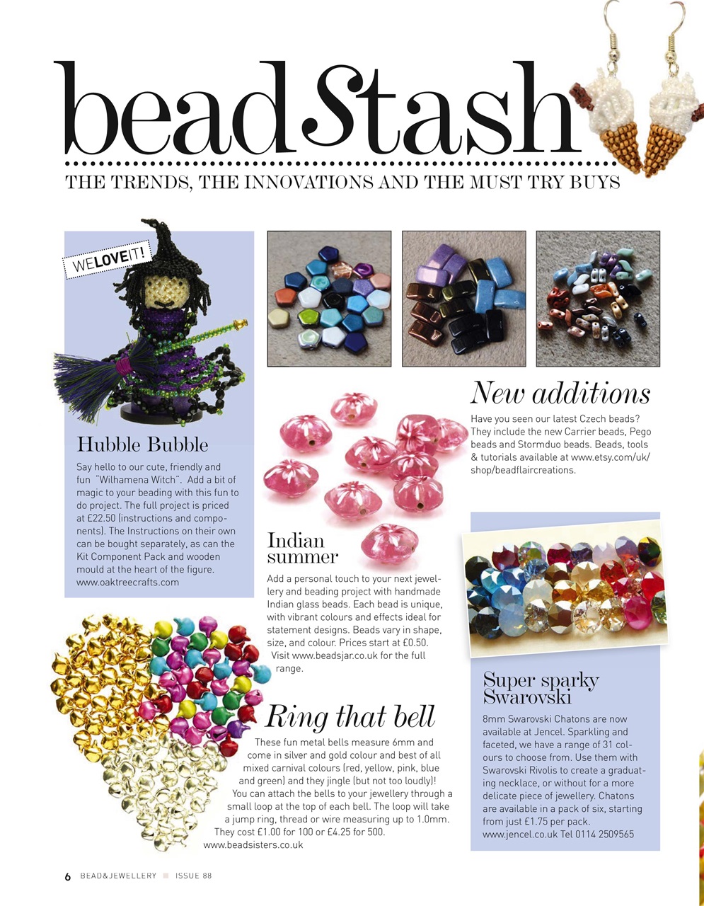 Bead & Jewellery Magazine Preview Pages