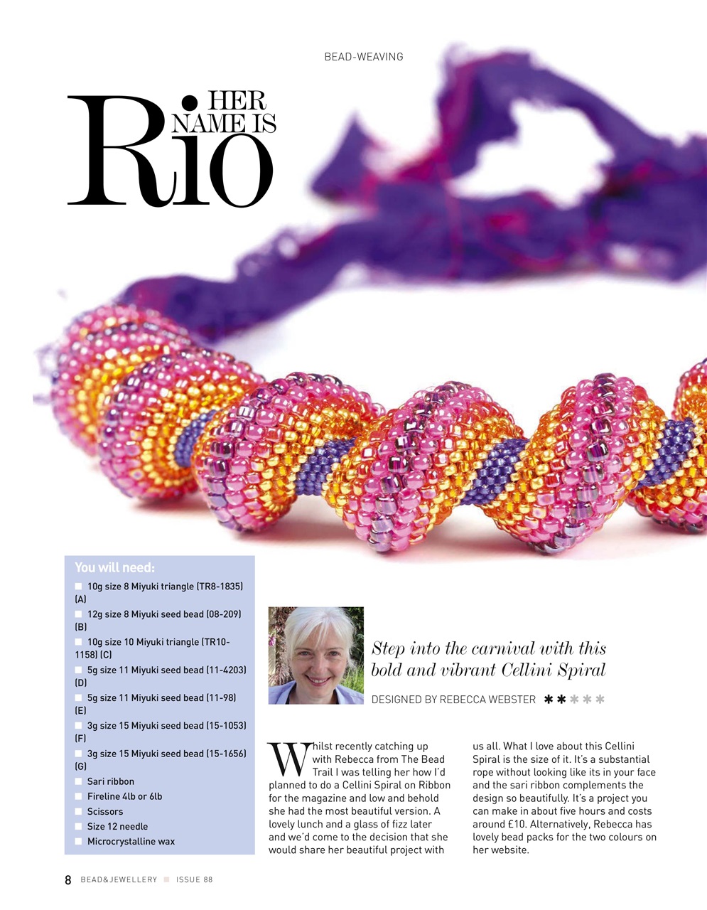 Bead & Jewellery Magazine Preview Pages