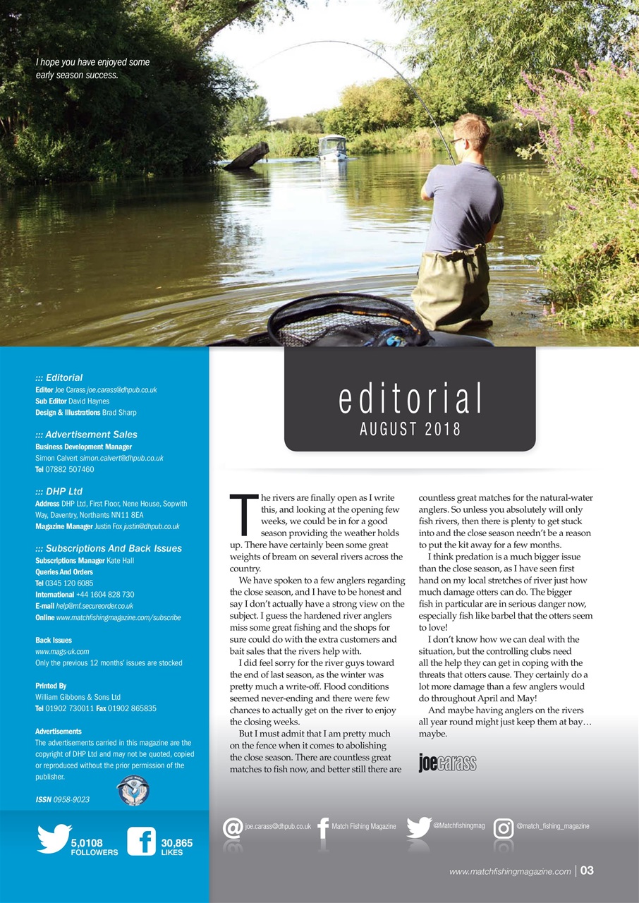 Match Fishing Preview Pages