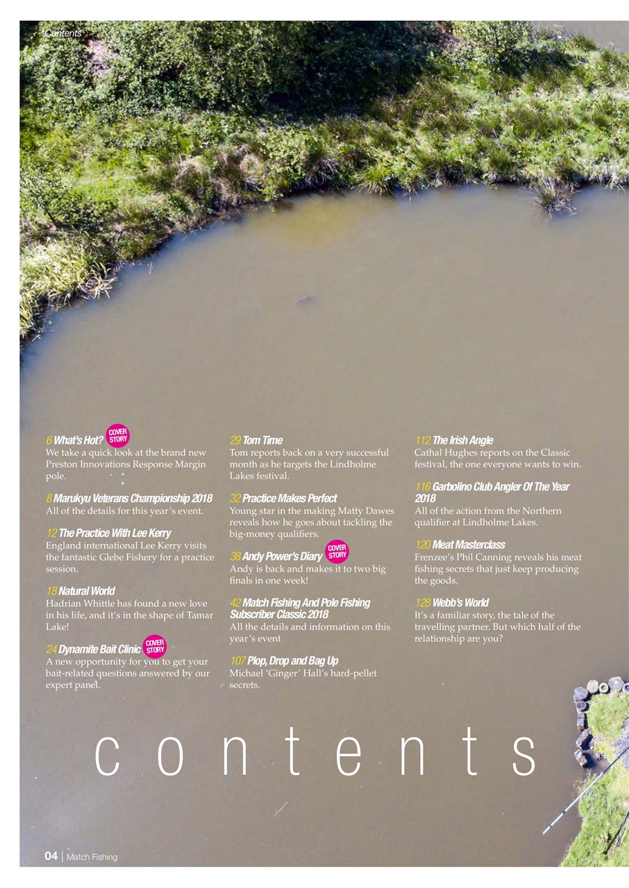 Match Fishing Preview Pages