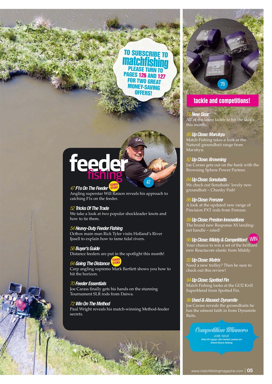Match Fishing Preview Pages