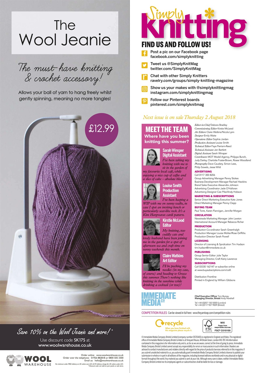 Simply Knitting Preview Pages