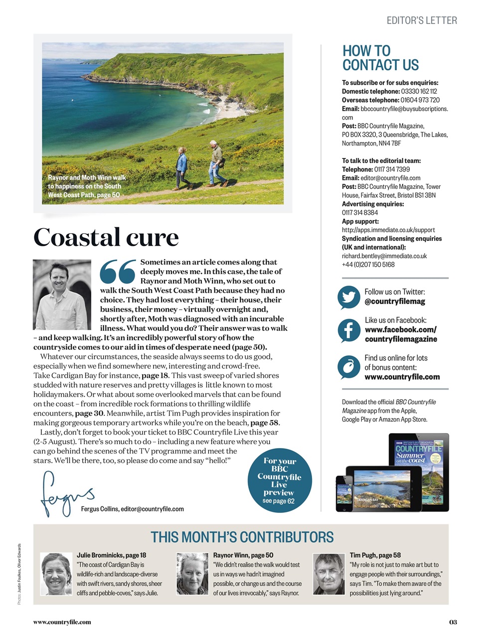 BBC Countryfile Magazine Preview Pages