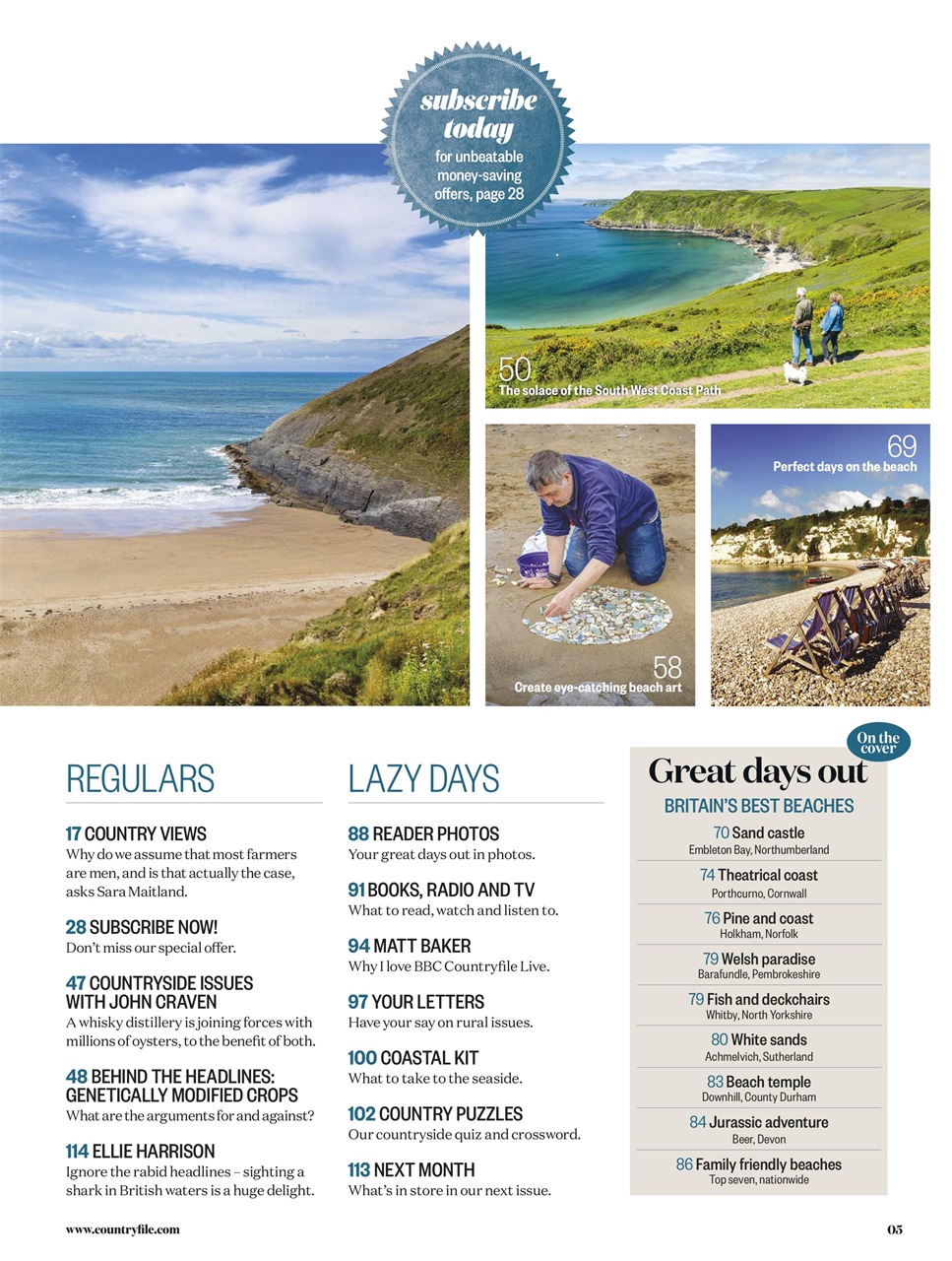 BBC Countryfile Magazine Preview Pages