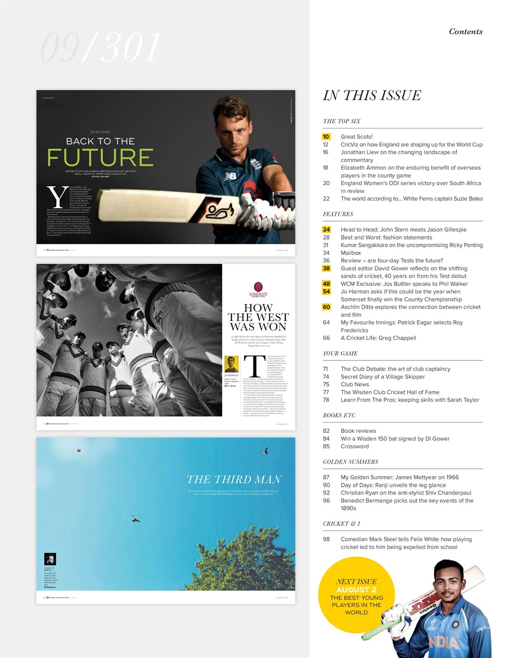 Wisden Cricket Monthly Preview Pages