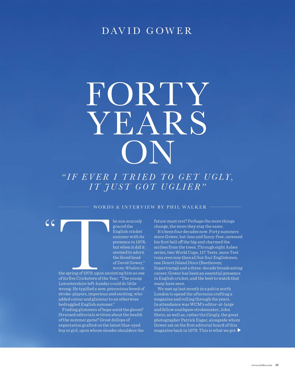 Wisden Cricket Monthly Preview Pages