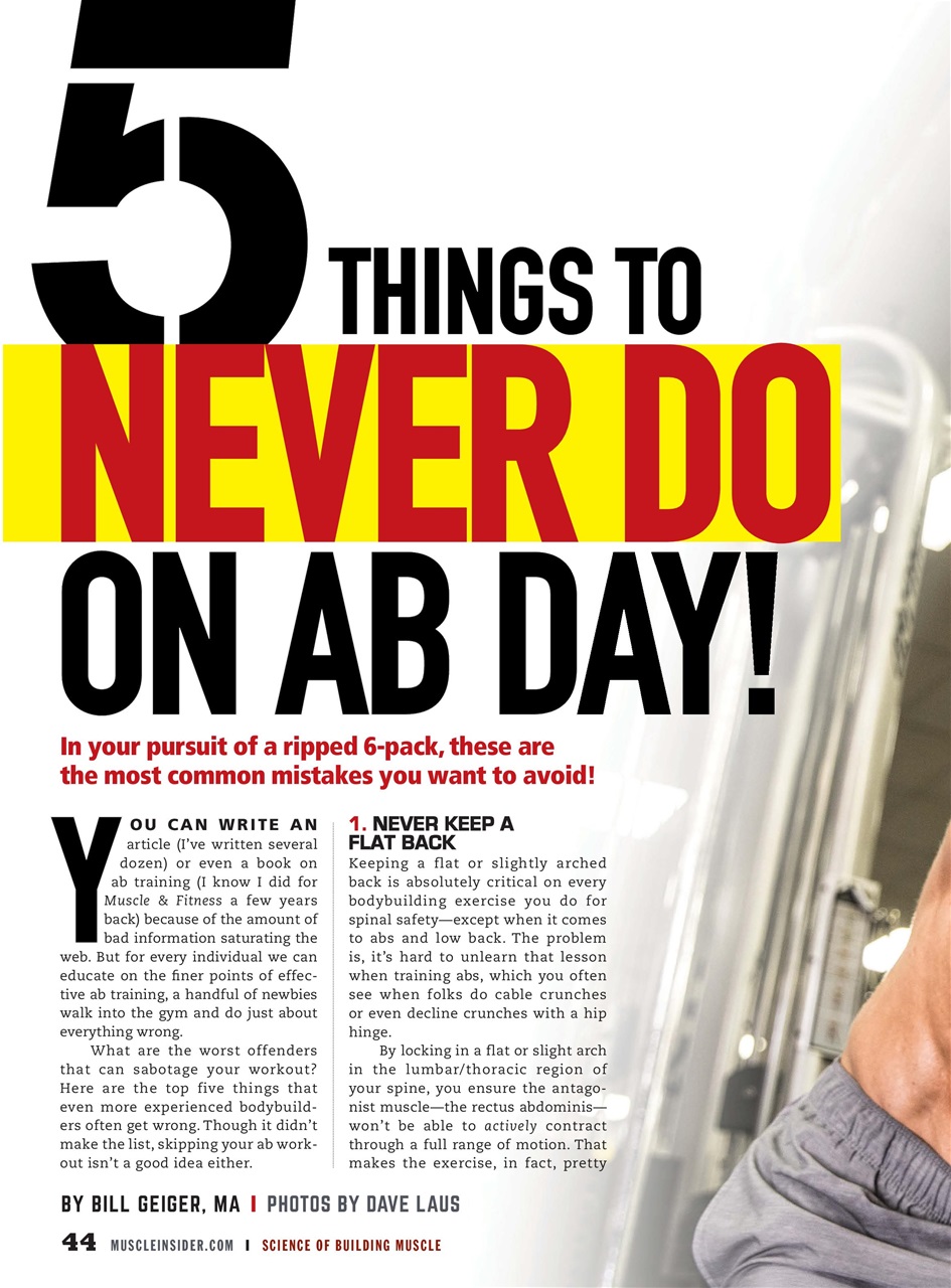 Muscle Insider Magazine Preview Pages