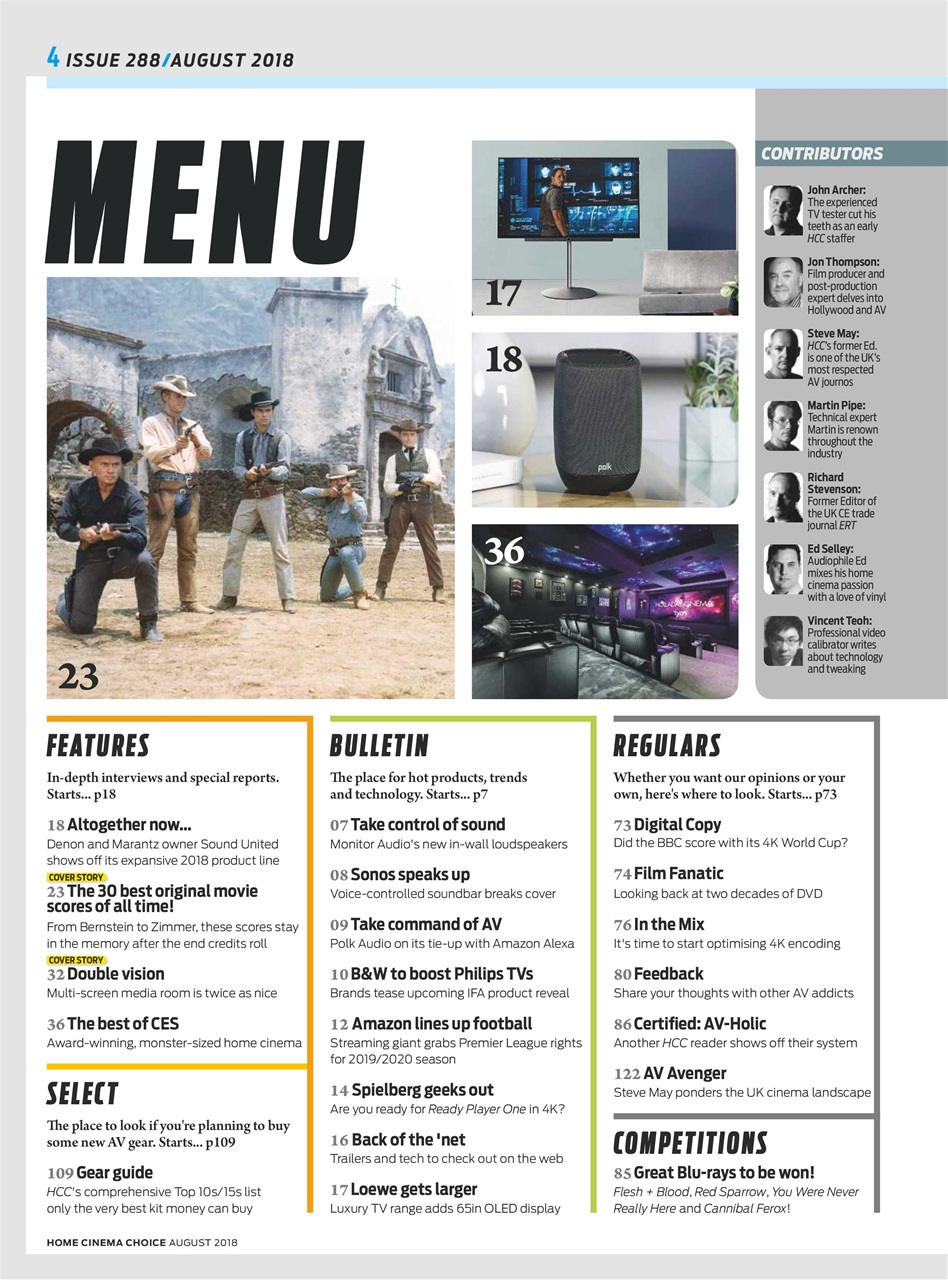 Home Cinema Choice Preview Pages