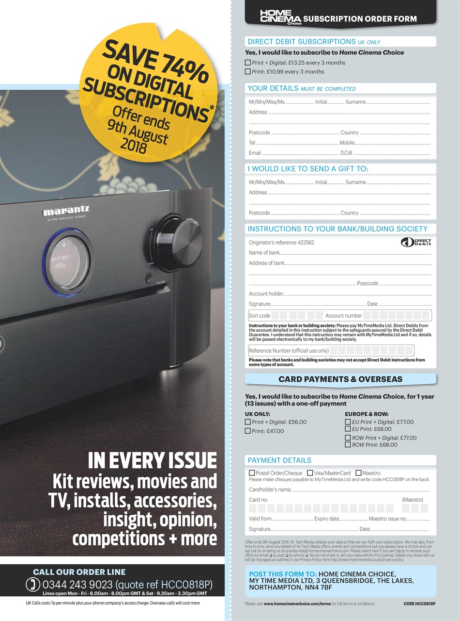 Home Cinema Choice Preview Pages