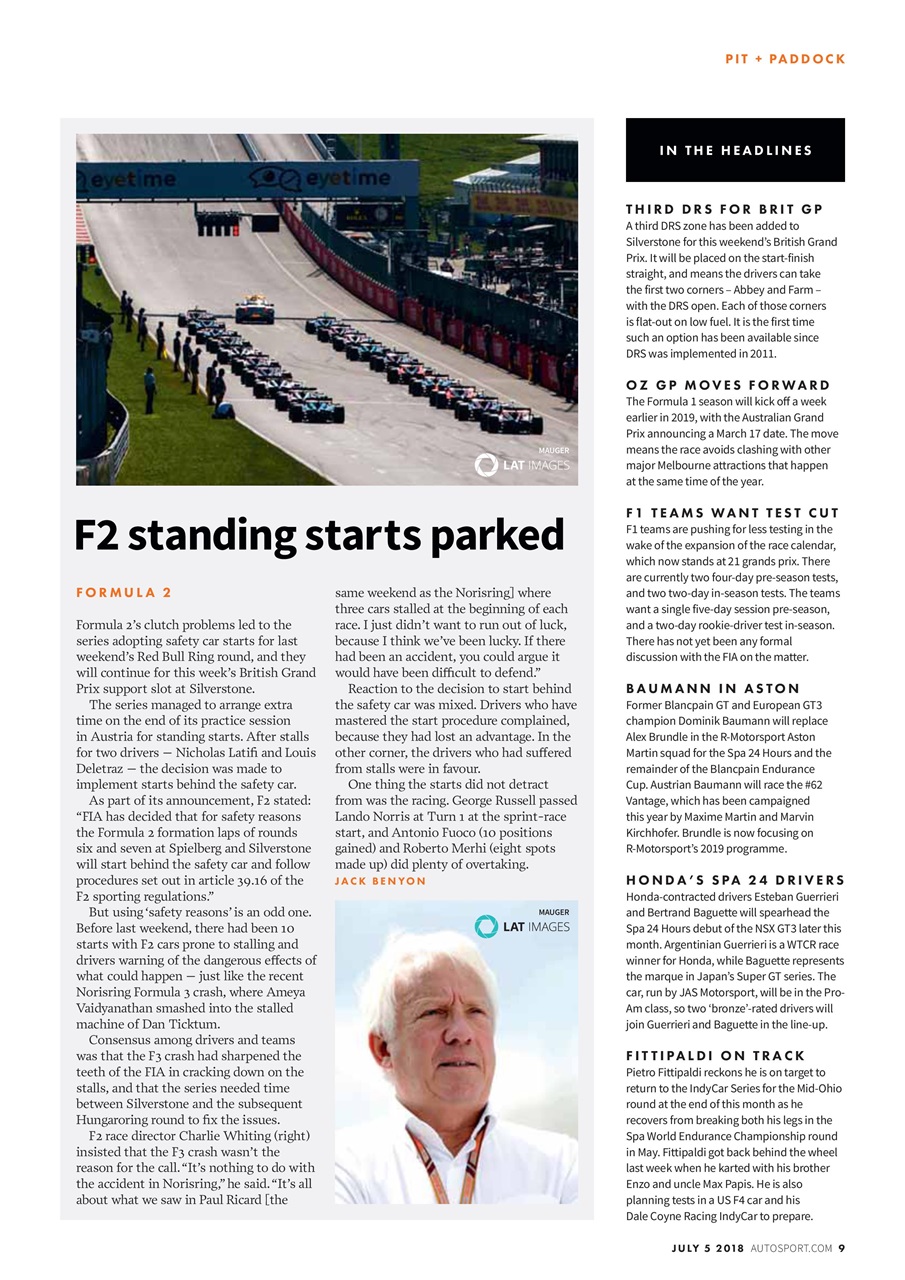Autosport Preview Pages