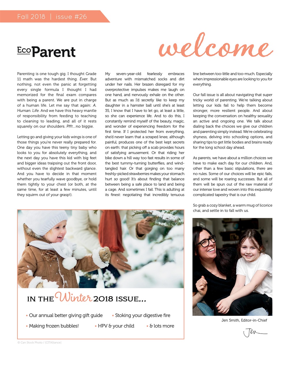 Ecoparent Magazine Preview Pages