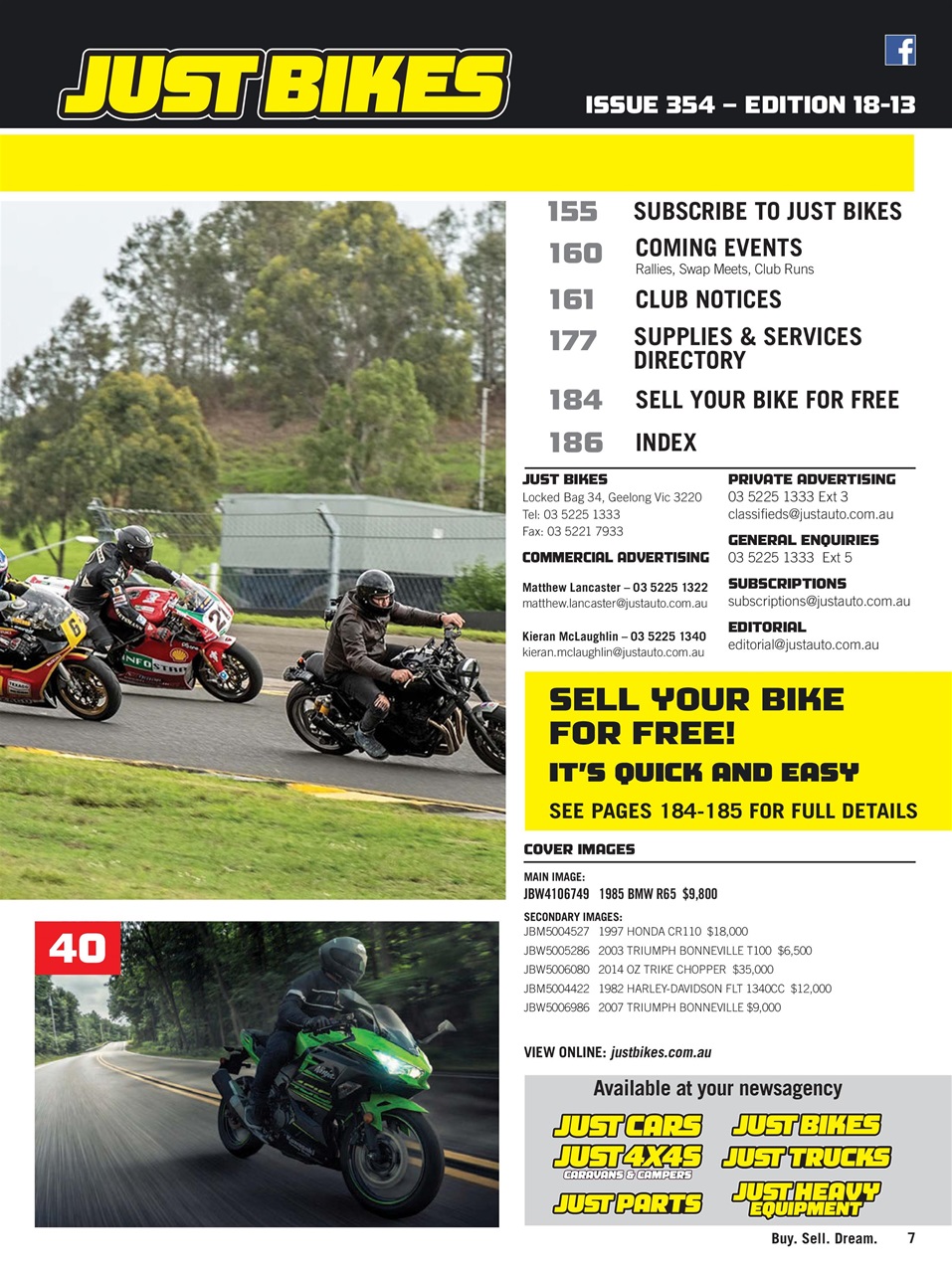 JUST BIKES Preview Pages