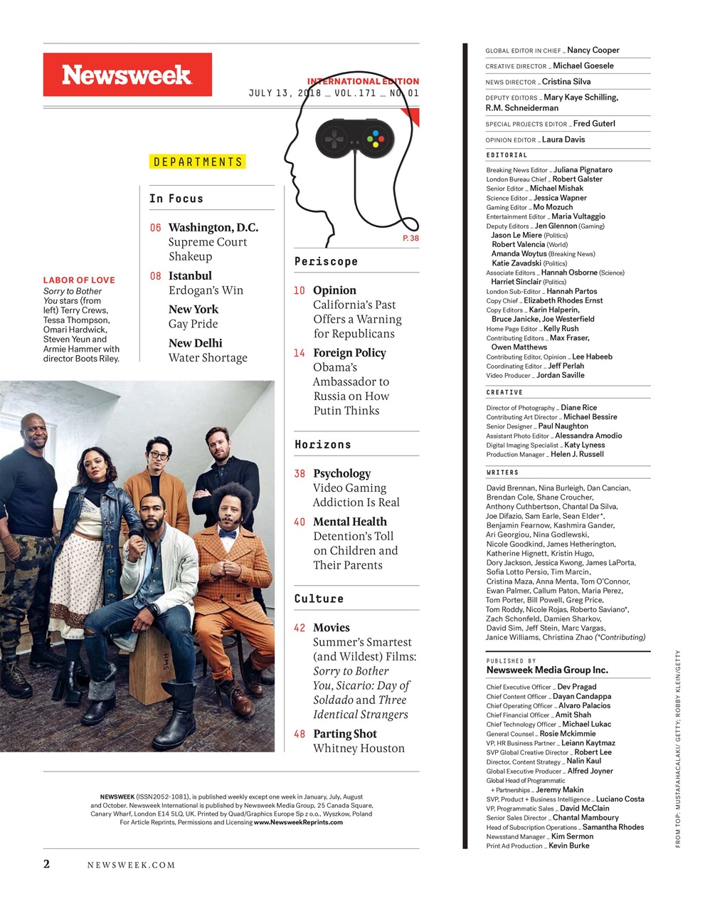 Newsweek International Preview Pages