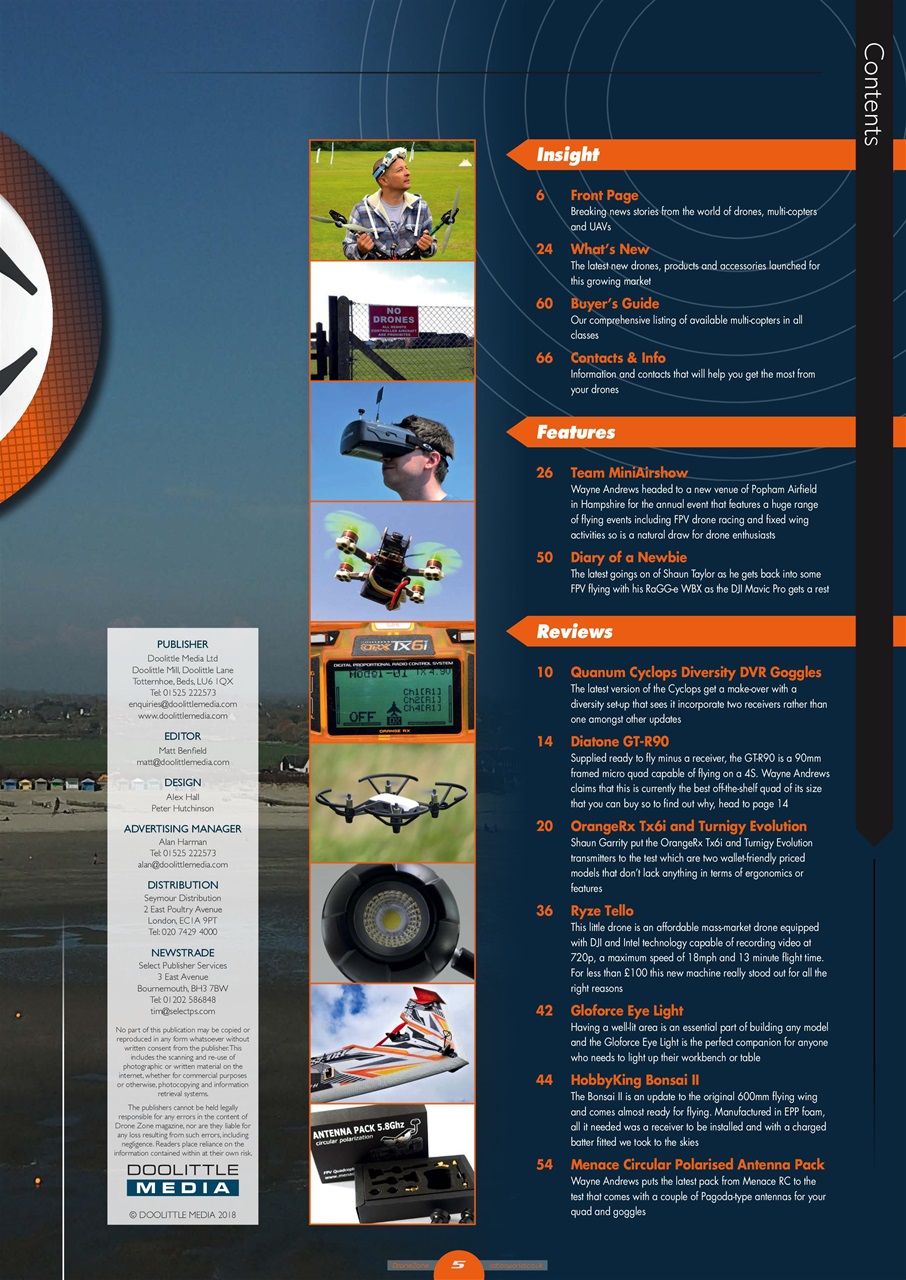 Radio Control DroneZone Preview Pages