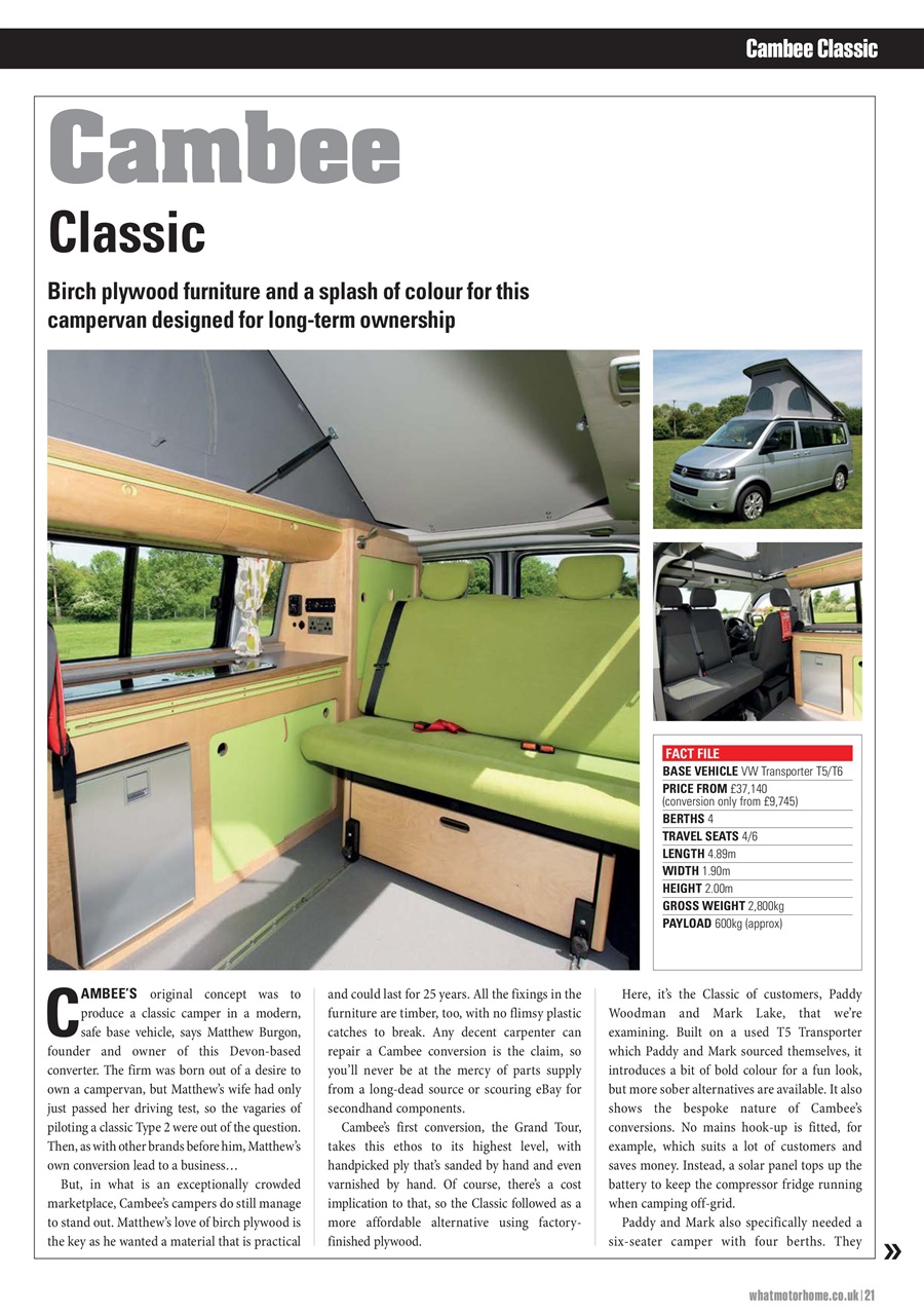 What Motorhome magazine Preview Pages